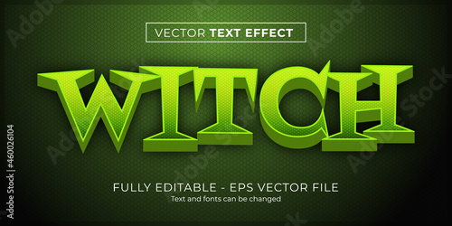 Editable Text Effect Witch Style