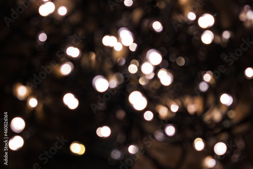 fairy lights chain , glitter background