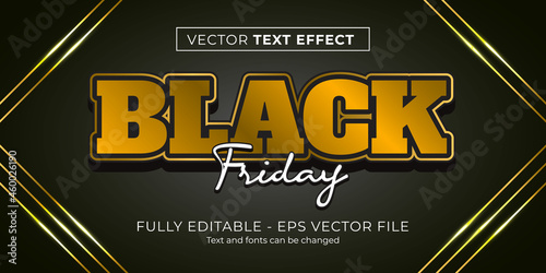 Editable Text Effect Black Friday Style