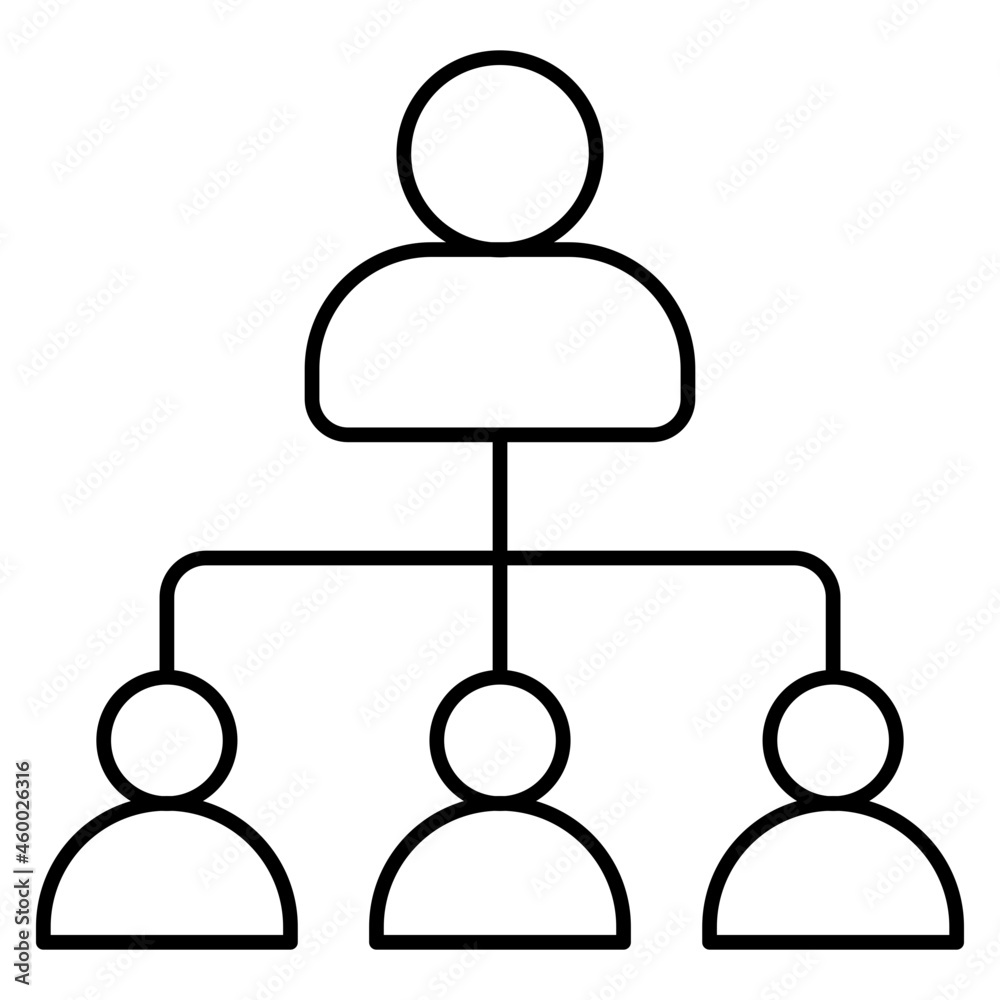 A modern design icon of team lead A modern design icon of team lead