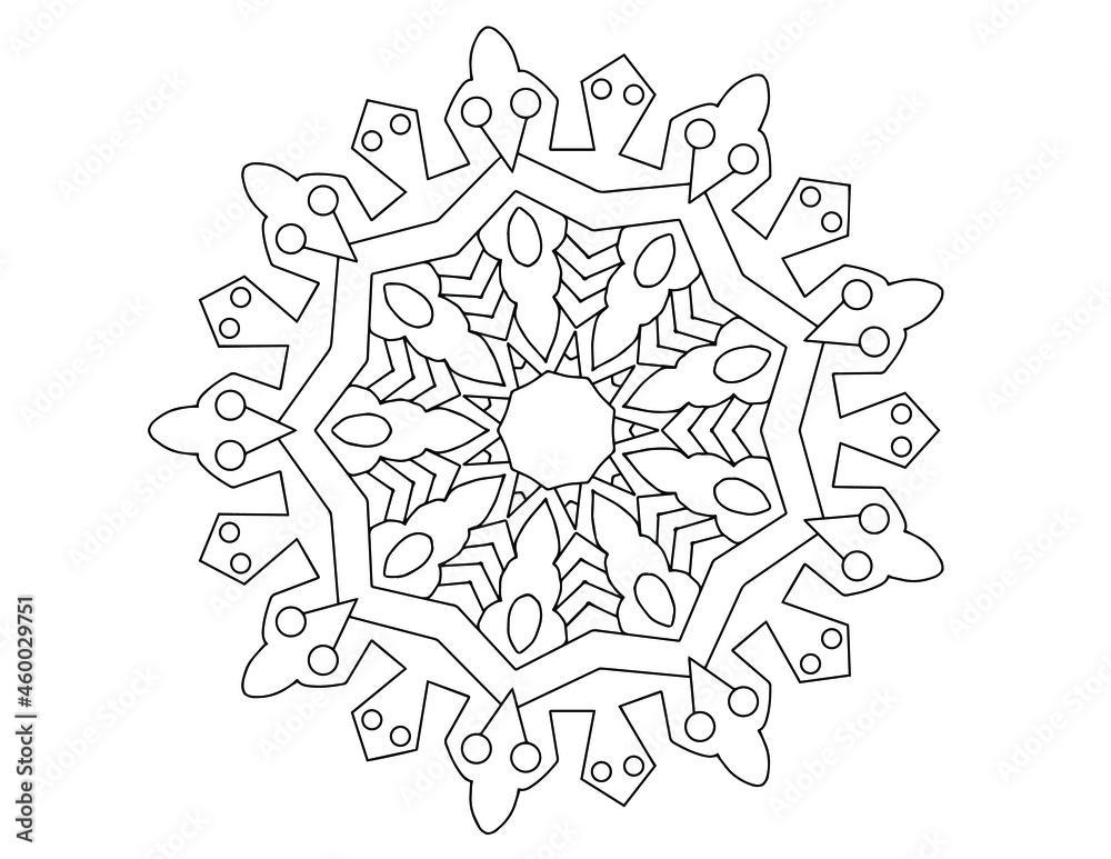 mandala Design for designing, coloring, royal mandala, mehndi, art, black and white mandala
