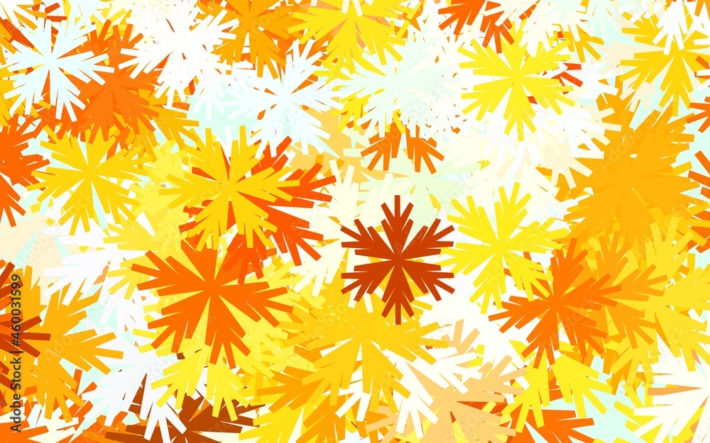 Light Blue, Yellow vector natural pattern with flowers. Light Blue, Yellow vector natural pattern with flowers.