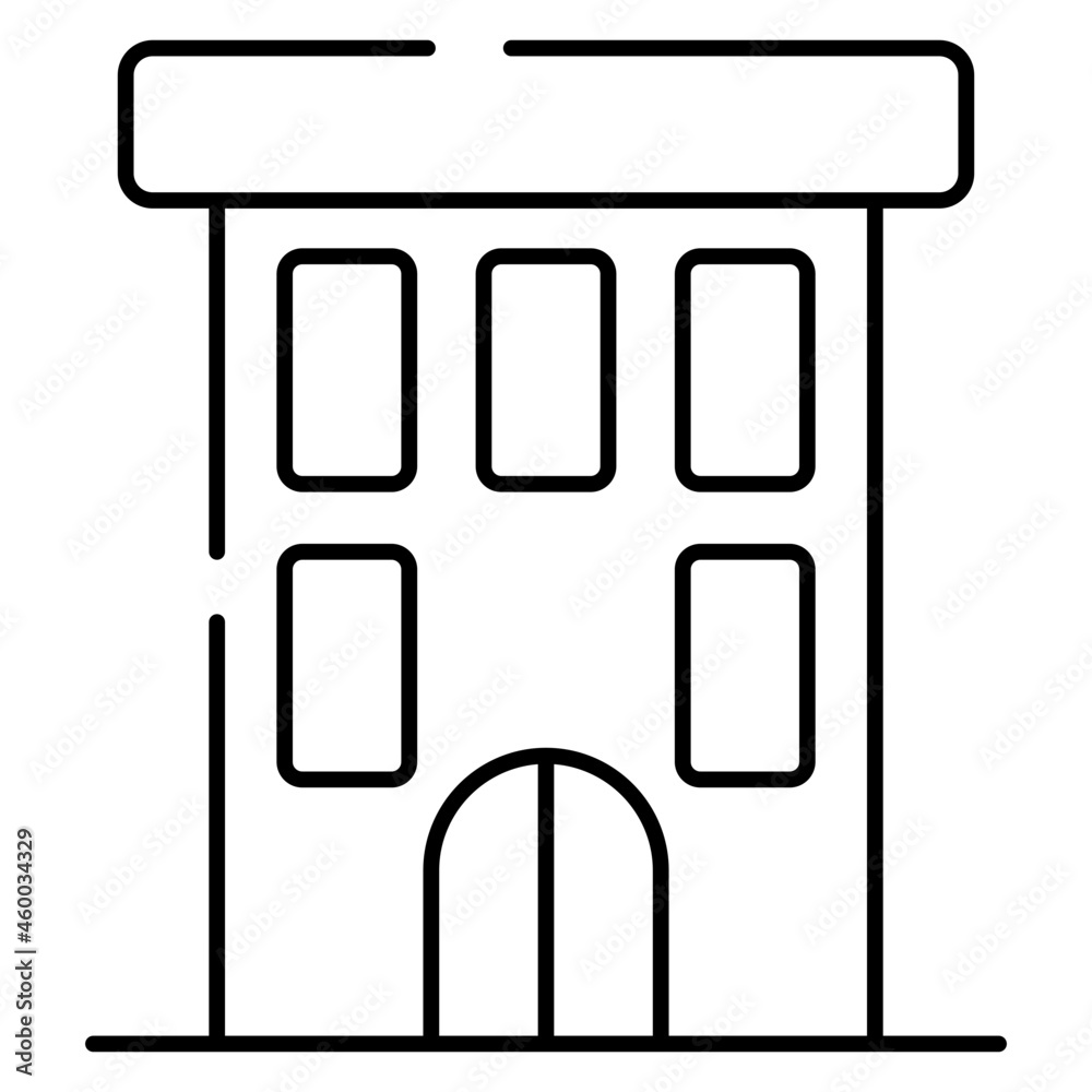 A unique design icon of hotel building A unique design icon of hotel building