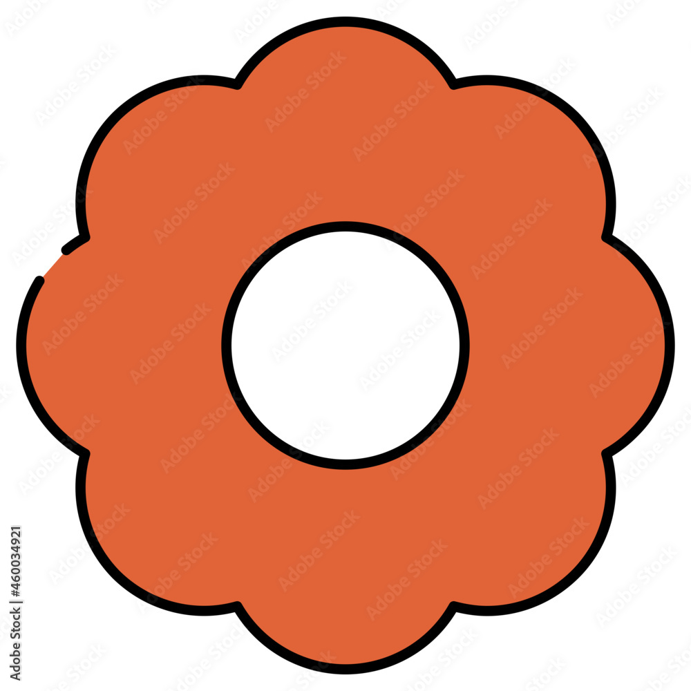 A trendy vector design of flower A trendy vector design of flower