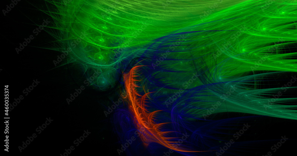 Naklejka premium abstract fractal background