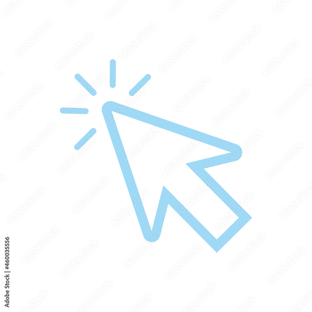 cursor, click icon vector illustration sign cursor, click icon vector illustration sign