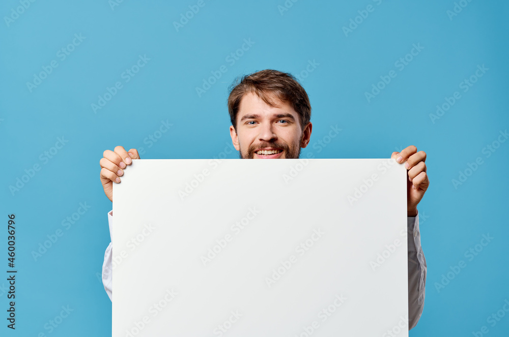manager White billboard advertising copy-space Studio manager White billboard advertising copy-space Studio