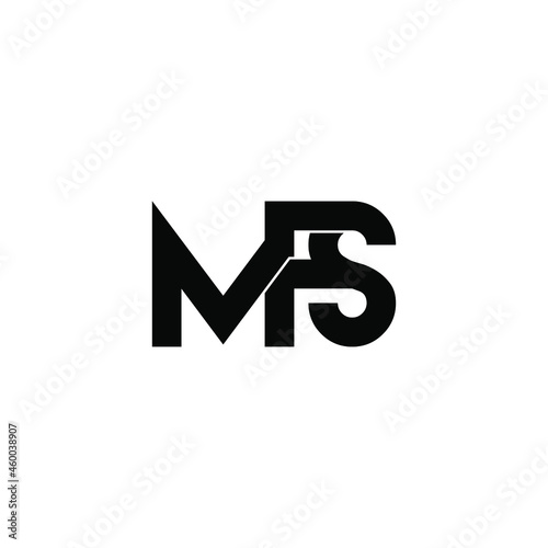 mfs initial letter monogram logo design