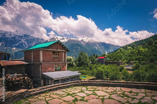 mountain village in the mountains