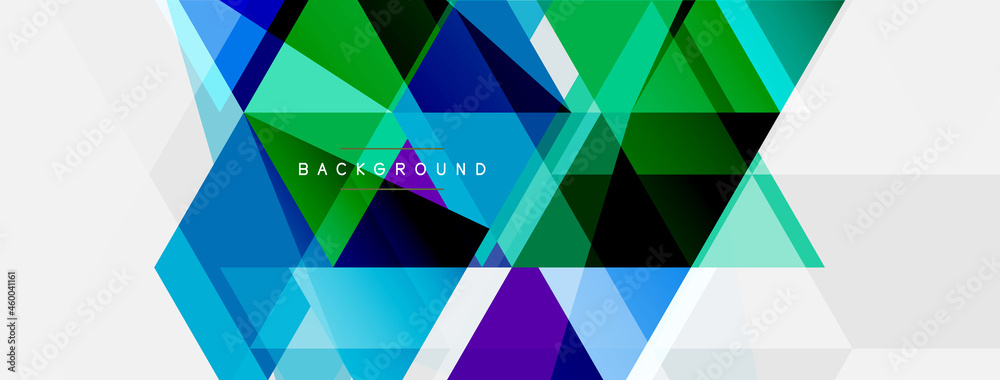 Mosaic triangles geometric background. Techno or business concept, pattern for wallpaper, banner, background, landing page Mosaic triangles geometric background. Techno or business concept, pattern for wallpaper, banner, background, landing page