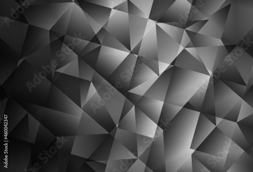 Light Gray vector triangle mosaic background.