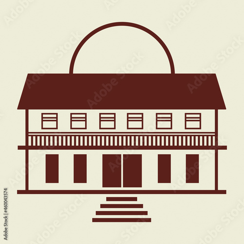 Hotel building logo vector business corporate identity illustration