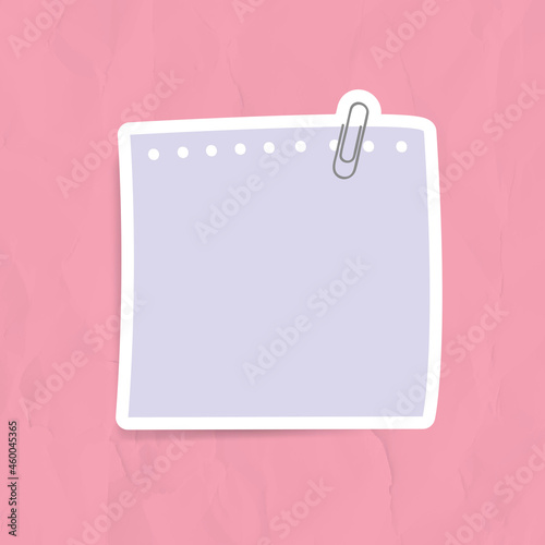 Purple reminder note sticker vector