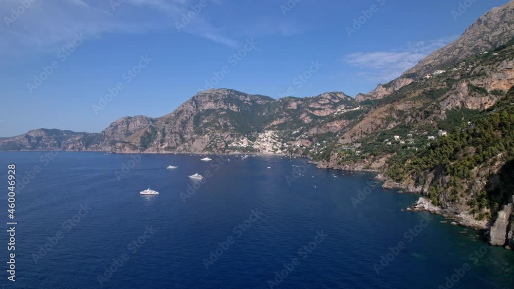 Boats at Amalfi Coast near Positano, Italy Boats at Amalfi Coast near Positano, Italy