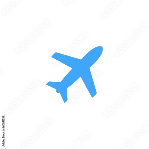 Plane icon airplane travel transportation simple single pictogram flat icon style graphic design vector