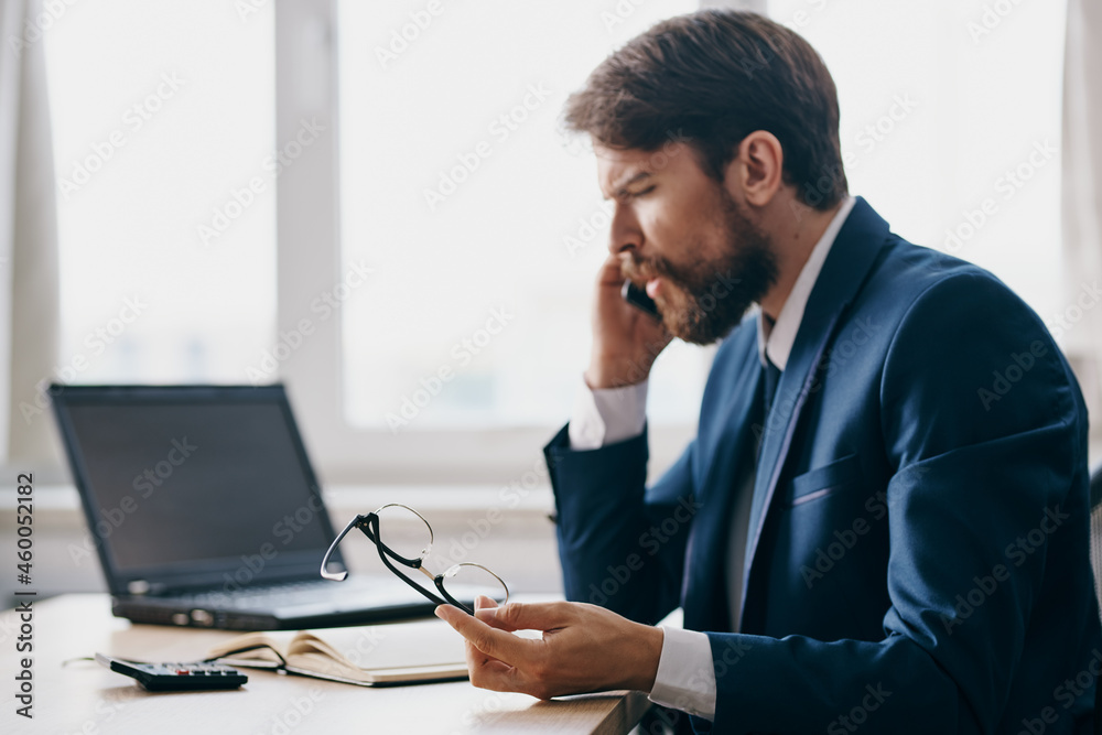 manager in the office at the desk career anger professional manager in the office at the desk career anger professional