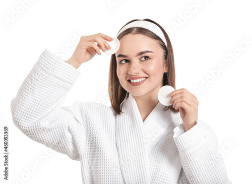 Beautiful young woman with ...