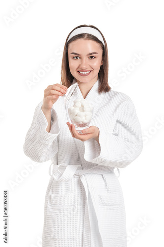 Beautiful young woman with ...