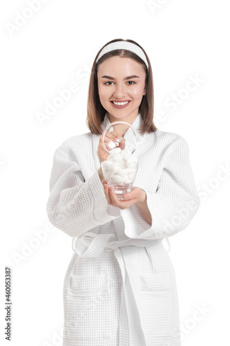 Beautiful young woman with ...