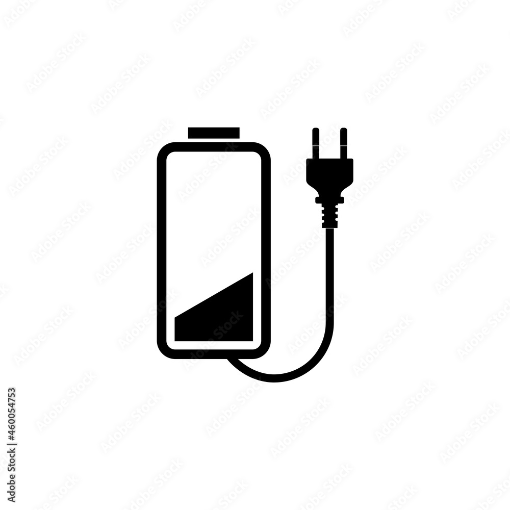 Battery status icon isolated on white background Battery status icon isolated on white background