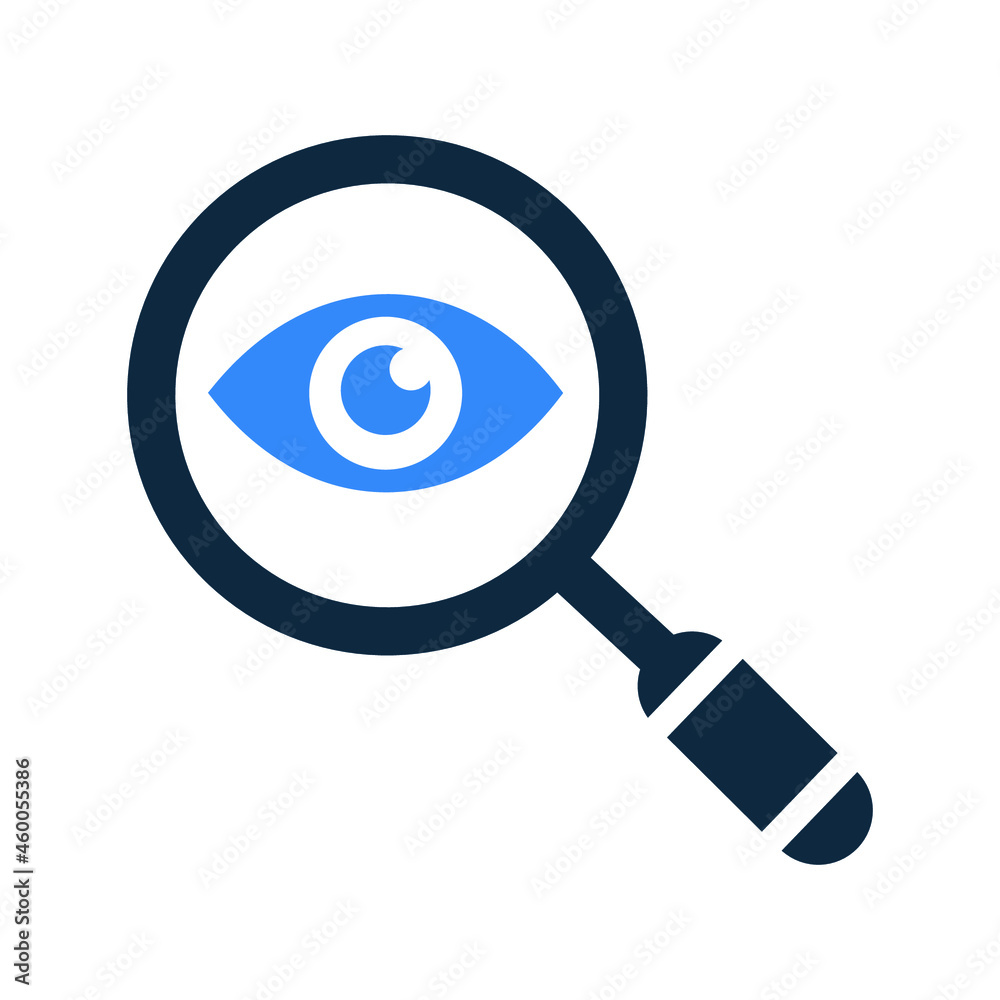 Eye, searching icon. Simple flat design Concept. Eye, searching icon. Simple flat design Concept.