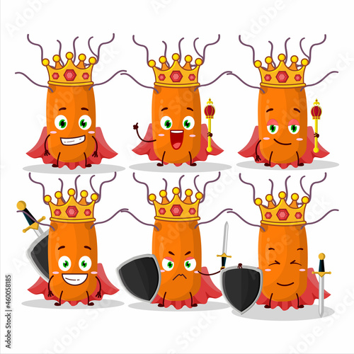 A Charismatic King duvinacovirus cartoon character wearing a gold crown