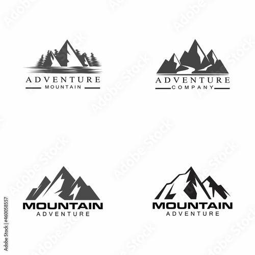 Mountain icon Logo Template Vector illustration design