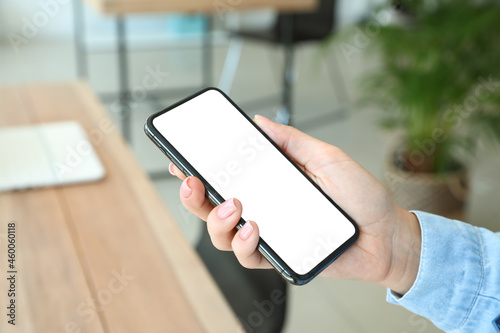 Businesswoman with mobile p...