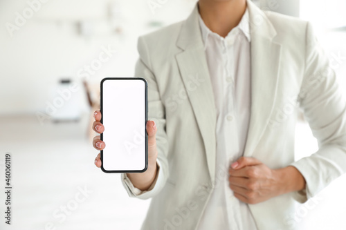 Businesswoman with mobile p...