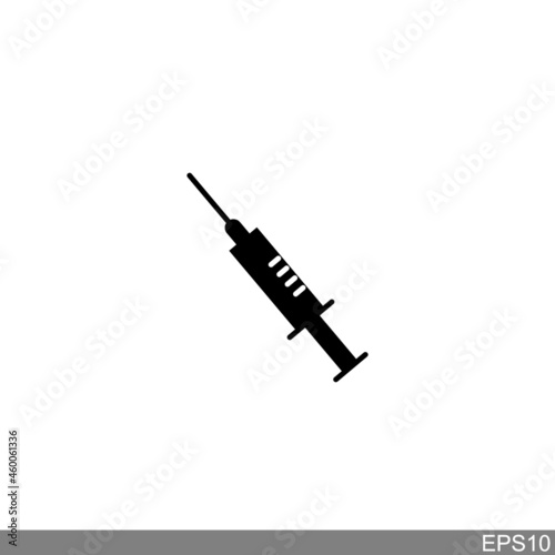 Medical Vaccine icon. Medical Syringe symbol template for graphic and web design . vector illustration