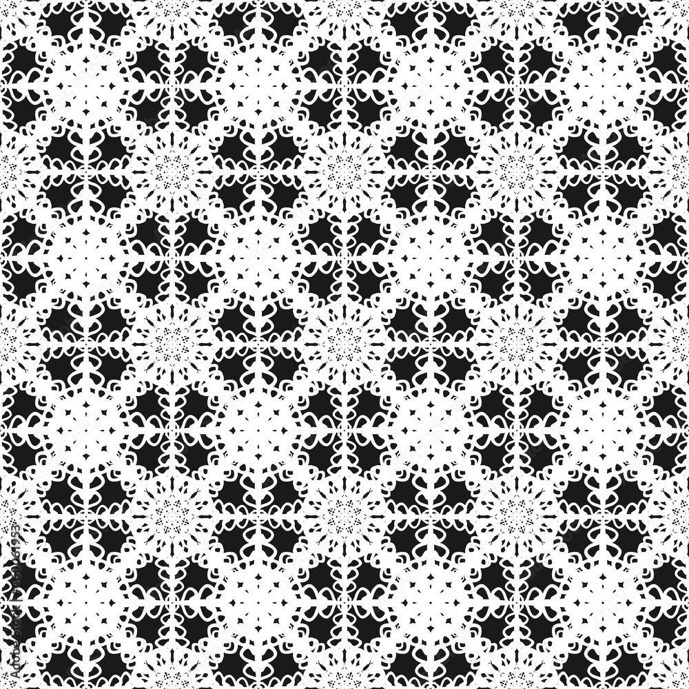 seamless laca pattern with black and white colors