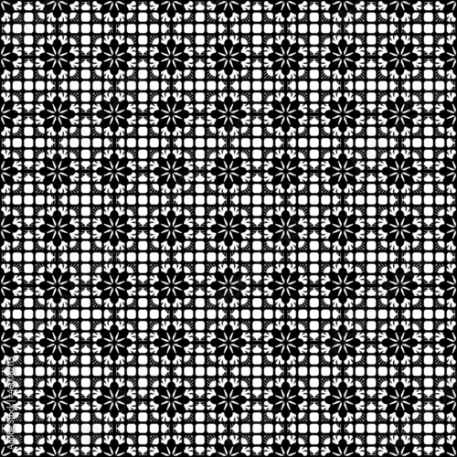 seamless laca pattern with black and white colors