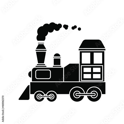 Children train icon Vector. public transport illustration sign. railroad symbol. 