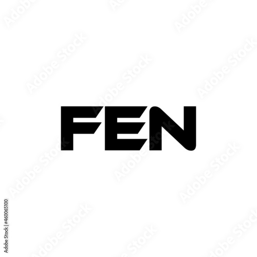 FEN letter logo design with white background in illustrator, vector logo modern alphabet font overlap style. calligraphy designs for logo, Poster, Invitation, etc. © Aftab