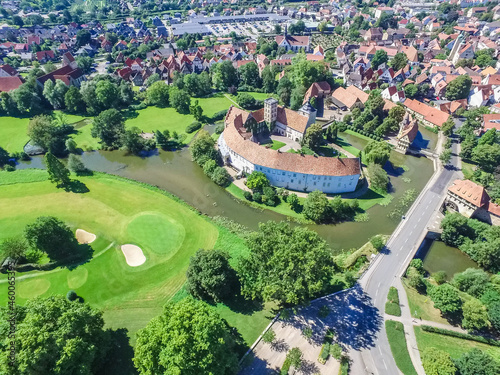Aerial view of the historic city of Steinfurt photo