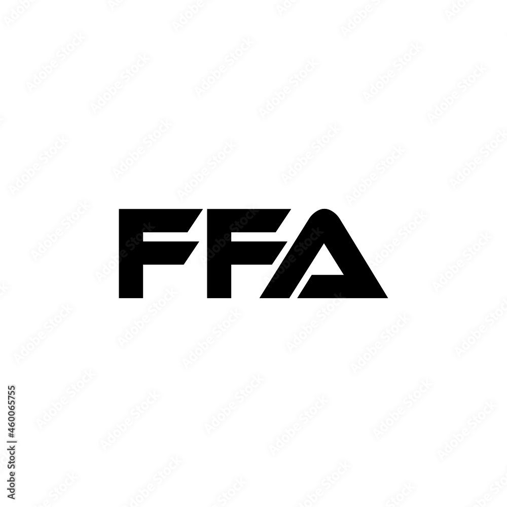 ffa-letter-logo-design-with-white-background-in-illustrator-vector