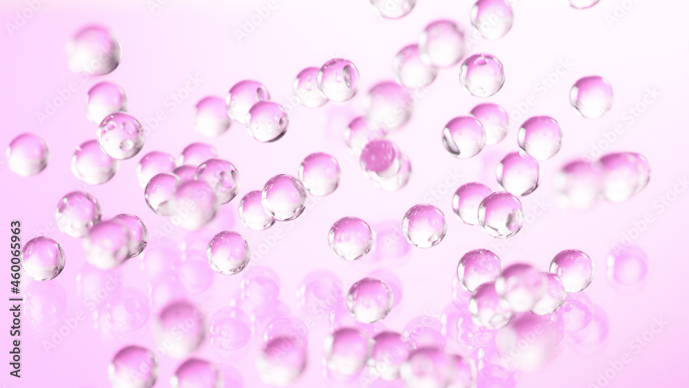 Macro shot of hydrogel balls in freeze motion. Macro shot of hydrogel balls in freeze motion.