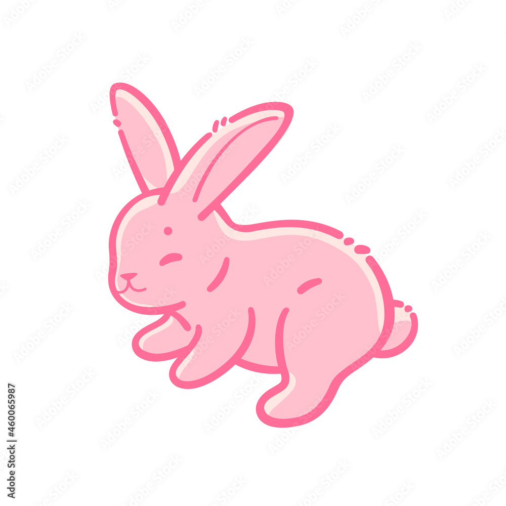 Cartoon rabbit, cute character for children. Vector illustration in cartoon style for abc book, poster, postcard. Cartoon rabbit, cute character for children. Vector illustration in cartoon style for abc book, poster, postcard.