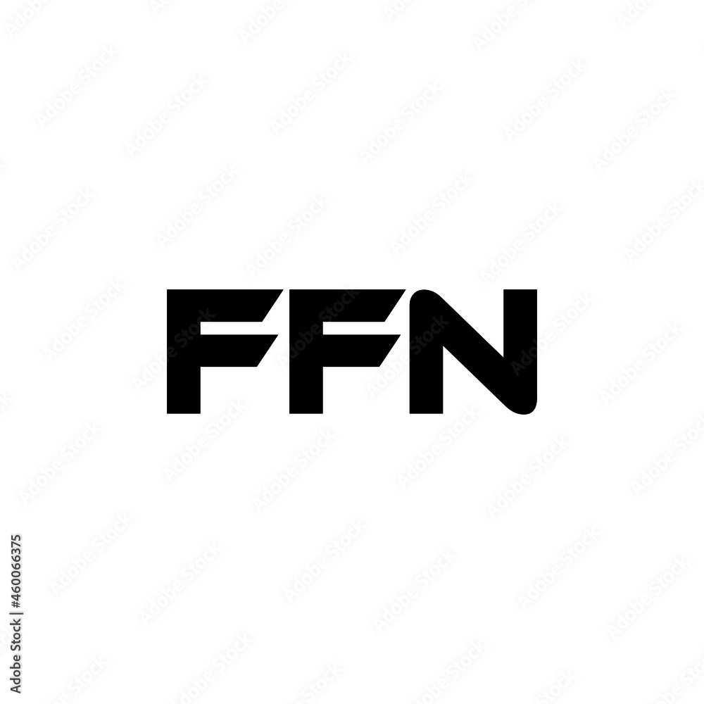 FFN letter logo design with white background in illustrator, vector logo modern alphabet font overlap style. calligraphy designs for logo, Poster, Invitation, etc.