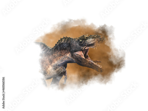 Wallpaper Mural Gorgosaurus Dinosaur on smoke background Torontodigital.ca