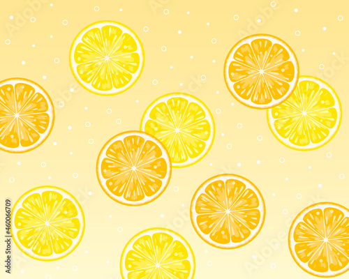 シトラス背景イラスト
