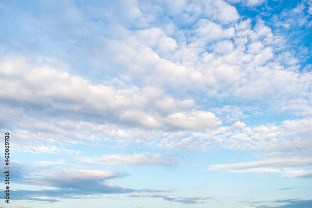 Blue sky and clouds of pastel colors Blue sky and clouds of pastel colors
