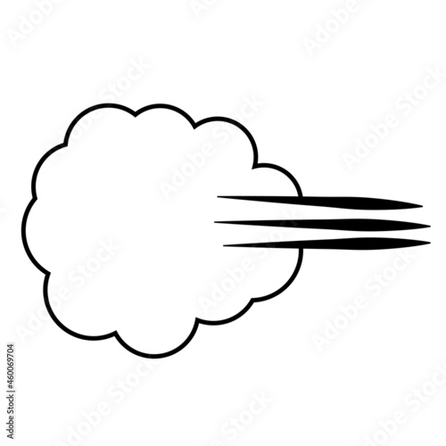 Cloud of gases farting flat...