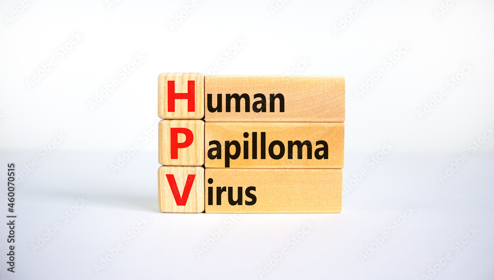 HPV, Human papilloma virus symbol. Concept words HPV, Human papilloma virus on wooden blocks on a beautiful white background. Medical, HPV, Human papilloma virus concept. Copy space. HPV, Human papilloma virus symbol. Concept words HPV, Human papilloma virus on wooden blocks on a beautiful white background. Medical, HPV, Human papilloma virus concept. Copy space.