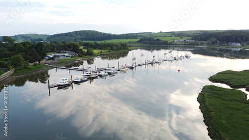 Kirkcudbright Marina - drone shot