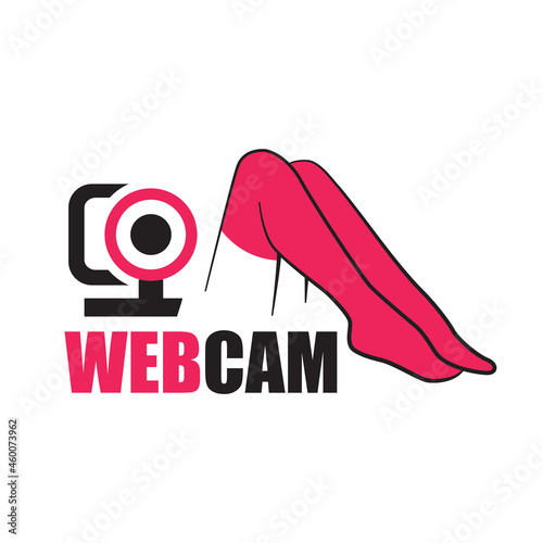 Vector logo of webcam studio, sex and private chat