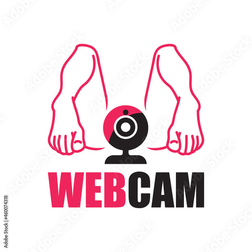 Vector logo of webcam studio, sex and private chat