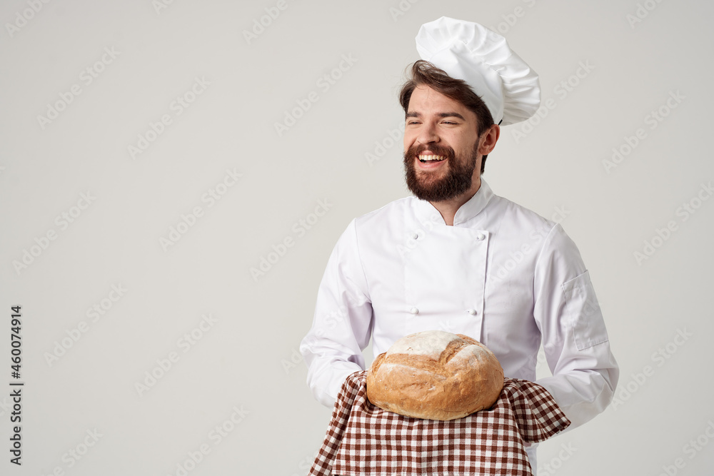male cook restaurant provision of services isolated background male cook restaurant provision of services isolated background