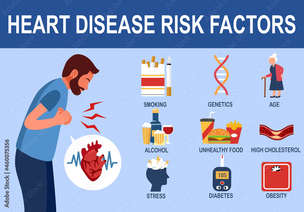 heart-disease-risk-factors-infographic-in-flat-design-vector