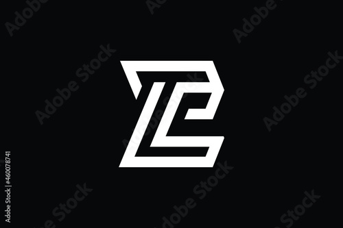 PL logo letter design on luxury background. LP logo monogram initials letter concept. PL icon logo design. LP elegant and Professional letter icon design on black background. P L LP PL